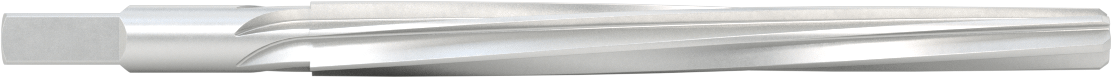 Konik Pimli Delikler için Kare Şaftlı Rayba, Spiral Yiv, 0,5050 inç x 0,3971 inç Rayba Çapı