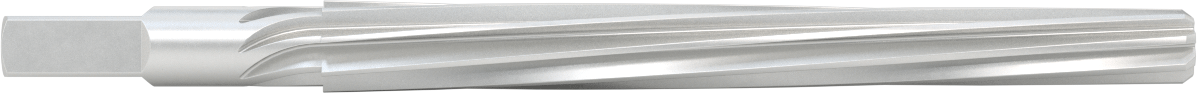 Konik Pimli Delikler için Kare Şaftlı Rayba, Spiral Yiv, 0,7216“ x 0,5799” Rayba Çapı