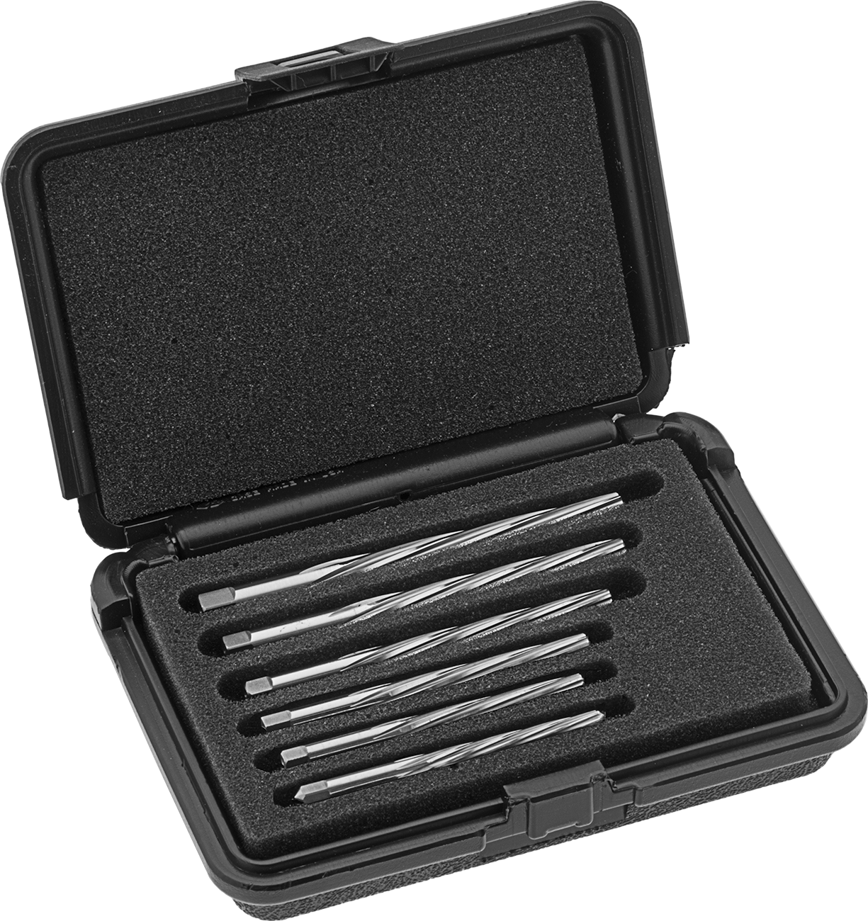 Konik Pimli Delikler için Kare Şaftlı Rayba, 6 Parça Set, Spiral Yiv