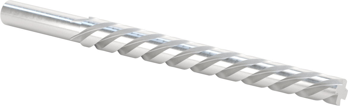 Konik Pimli Delikler için Yuvarlak Şaftlı Rayba, Heliks Oluk, 0,8780“ x 0,7060” Rayba Çapı