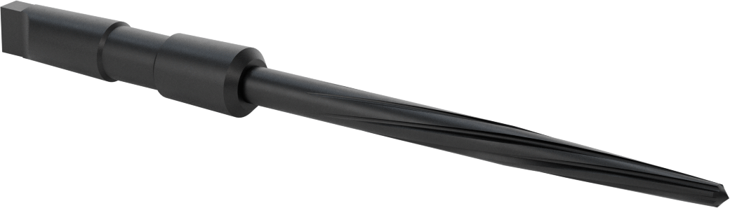 Delik Hizalama için Morse Konik Şaftlı Rayba, 0,3750 inç x 0,2188 inç Rayba Çapı, 4-3/8" Yiv Uzunluğu