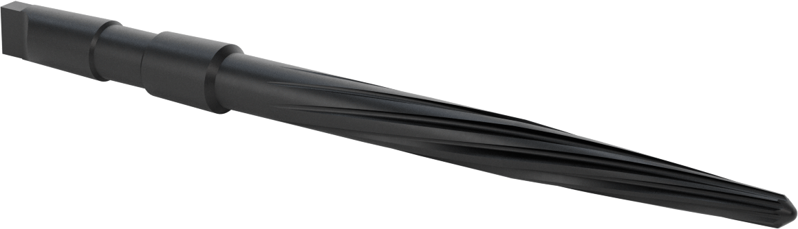 Delik Hizalama için Morse Konik Şaftlı Rayba, 0,7500 inç x 0,4063 inç Rayba Çapı, 7-3/8" Yiv Uzunluğu