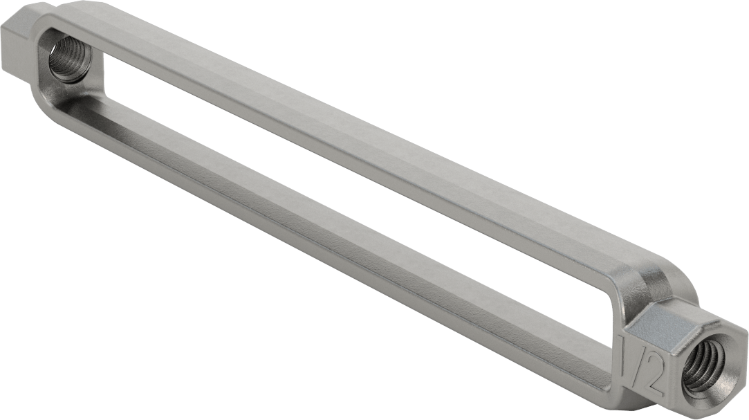 Çelik Gerdirme - Kaldırma Amaçlı Değildir, Sadece Gövde, 1/2"-13 Diş Boyutu, 9" Maksimum Ayar