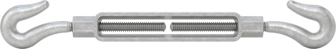 Dövme Galvanizli Çelik Gerdirme - Kaldırma Amaçlı Değildir, Kancadan Kancaya, 400 lbs. Kapasite, 8-1/2" Geri Çekilmiş Uzunluk
