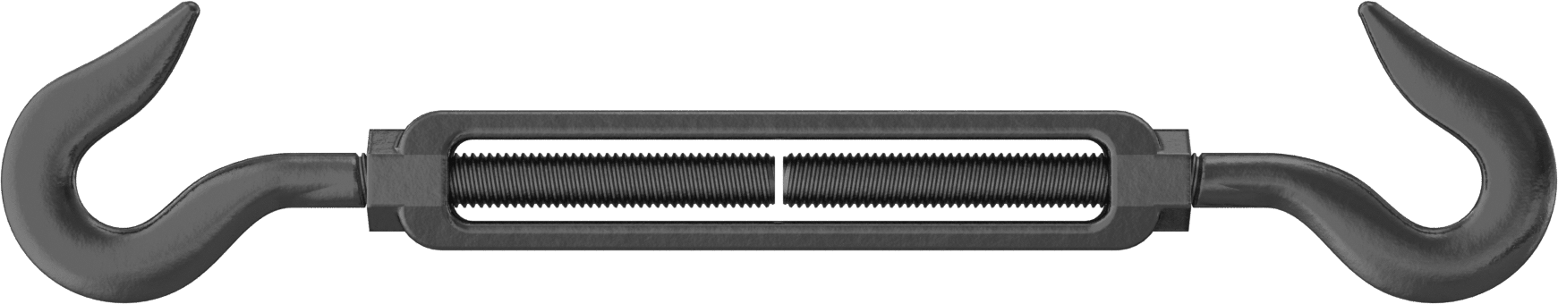 Dövme Galvanizli Çelik Gerdirme - Kaldırma Amaçlı Değildir, Kancadan Kancaya, 1500 lbs. Kapasite, 14-1/4" Geri Çekilmiş Uzunluk