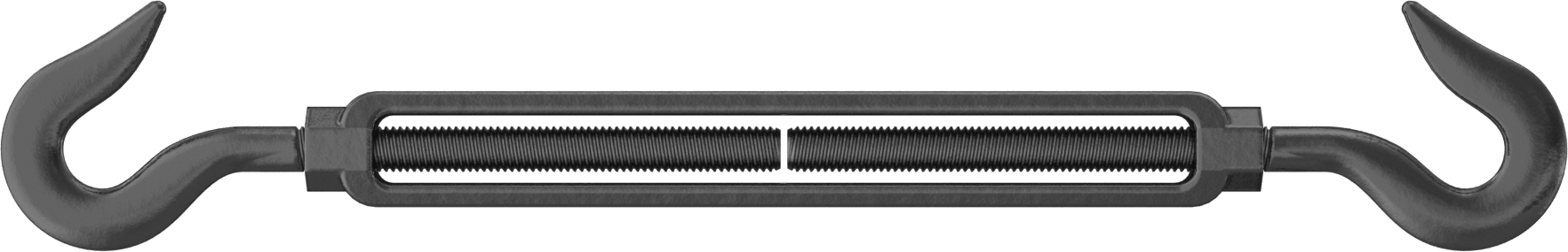 Dövme Galvanizli Çelik Gerdirme - Kaldırma Amaçlı Değildir, Kancadan Kancaya, 1500 lbs. Kapasite, 17-1/4" Geri Çekilmiş Uzunluk