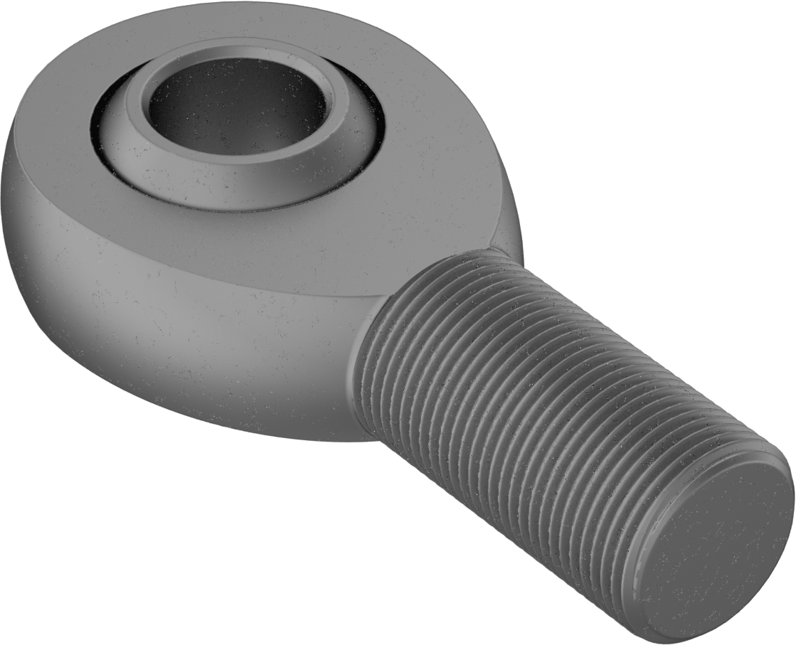 Mil. Spec. Küresel Mafsal Çubuk Ucu, Büyük Boy Şaft, 1-1/4"-12 Diş, Sağ El