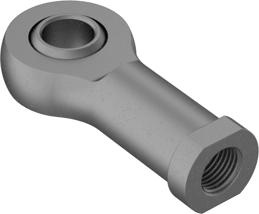 Mil. Spec. Küresel Mafsal Çubuk Ucu, 1/2"-20 İç Diş, Sağ El