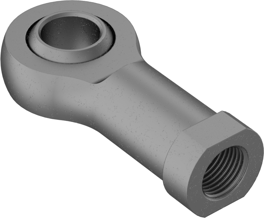 Mil. Spec. Küresel Mafsal Çubuk Ucu, 5/8"-18 İç Diş, Sağ El
