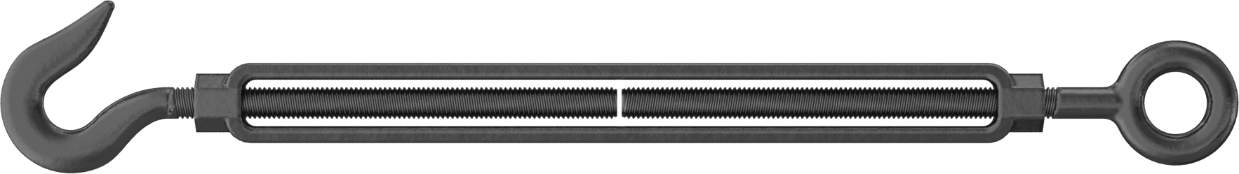 Dövme Galvanizli Çelik Gerdirme - Kaldırma Amaçlı Değildir, Kanca-Göz, 1500 lbs. Kapasite, 19-3/4" Geri Çekilmiş Uzunluk