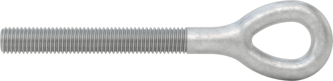 Dövme Galvanizli Çelik Gerdirme, Sadece Göz Bağlantı Parçası, 5/8"-11 Sol Dişli, 4-5/16" Toplam Uzunluk