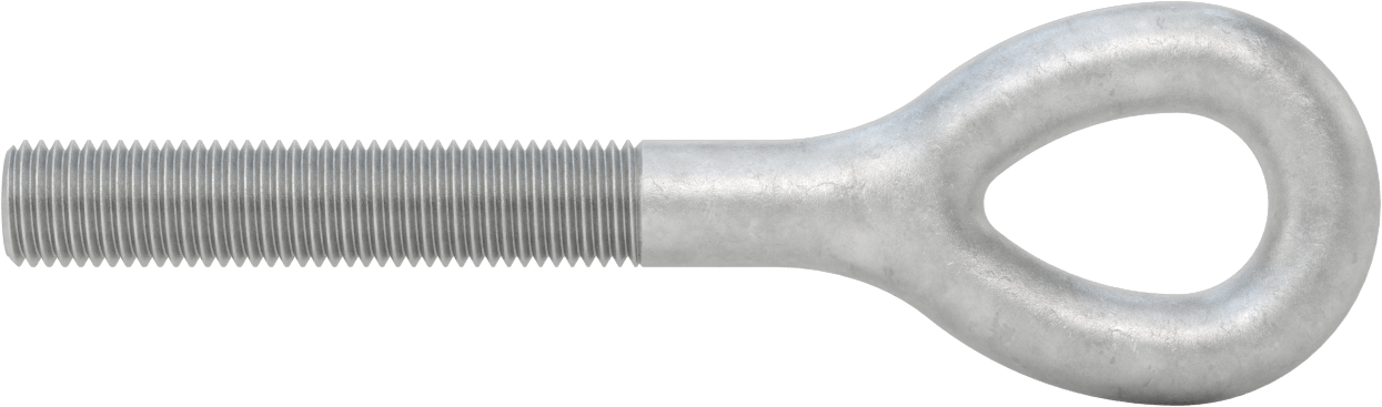 Dövme Galvanizli Çelik Gerdirme, Sadece Göz Uçlu Bağlantı Parçası, 1"-8 Sağ Dişli, 5" Diş Uzunluğu