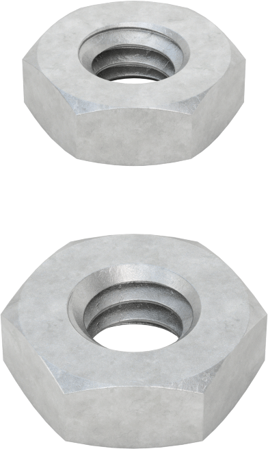 Sıkma Somunları, 1/4"-20 Diş Boyutu, Dövme Galvanizli Çelik Gerdirme için 1 Sol ve 1 Sağ Dişli - Kaldırma Amaçlı Değildir