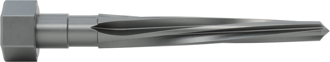 Delik Hizalama için Altıgen Şaftlı Rayba, 4-1/2" Uzunlukta Spiral Yiv, 0,6875“ x 0,3750” Rayba Çapı