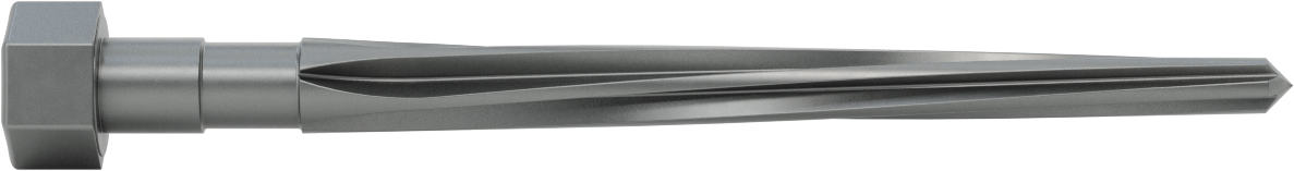 Delik Hizalama için Altıgen Şaftlı Rayba, 7-1/8" Uzunlukta Spiral Yiv, 0,6875“ x 0,3906” Rayba Çapı
