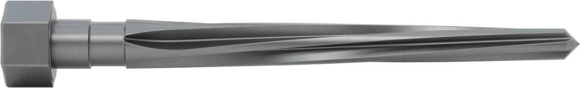Delik Hizalama için Altıgen Şaftlı Rayba, 7-3/8" Uzunlukta Spiral Yiv, 0,8125“ x 0,5000” Rayba Çapı