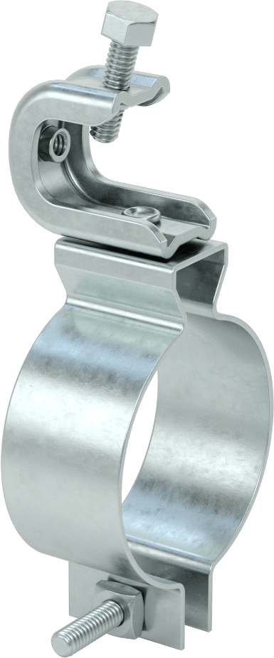 Kolay Konumlandırma Kiriş Kelepçesi, Boru için, Boru ve Kanal, Alttan Montaj, 2-1/4"-2-3/8" OD