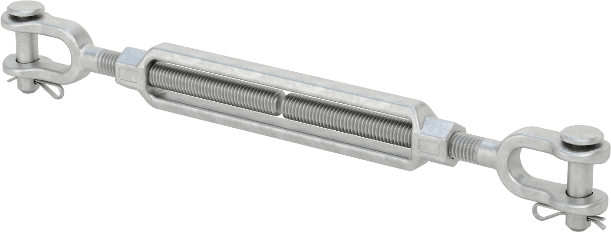 Dövme Galvanizli Çelik Gerdirme - Kaldırma Amaçlı Değildir, Çatal-Çatal, 2200 lb. kapasite, 13,5" Geri Çekilmiş Uzunluk