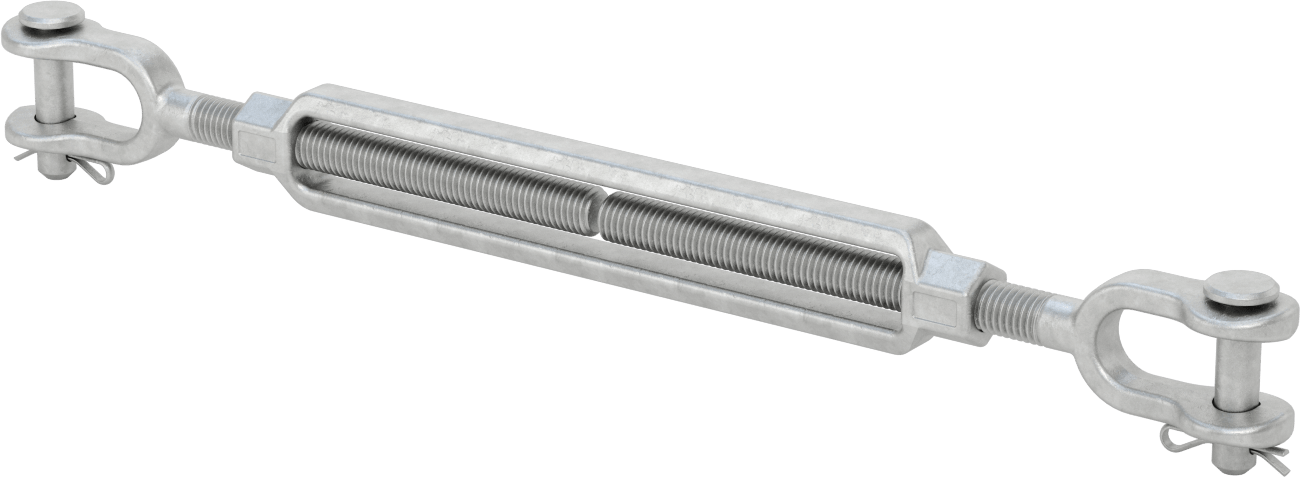 Dövme Galvanizli Çelik Gerdirme - Kaldırma Amaçlı Değildir, Çatal-Çatal, 3500 lb. Kapasite, 18,75" Geri Çekilmiş Uzunluk