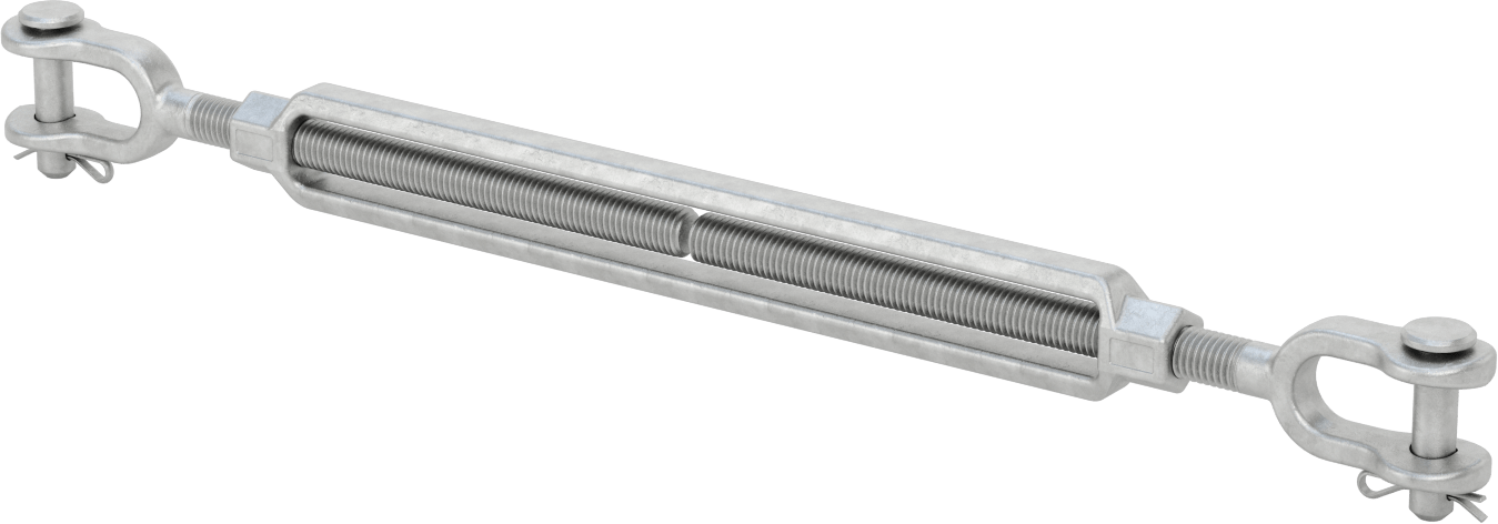 Dövme Galvanizli Çelik Gerdirme - Kaldırma Amaçlı Değildir, Çatal-Çatal, 3500 lb. Kapasite, 21,75" Geri Çekilmiş Uzunluk