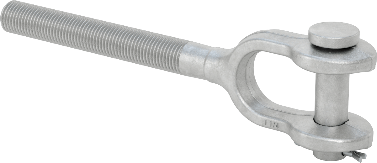 Gerdirme için Çatal Ucu, 8-3/8" Sol Diş Uzunluğu