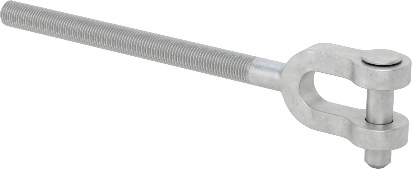 Gerdirme için Çatal Ucu, 14-3/8" Sol Dişli Uzunluk
