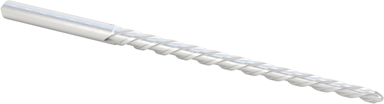 Konik Pimli Delikler için Yuvarlak Şaftlı Rayba, Heliks Oluk, 2,8600 mm x 1,9000 mm Rayba Çapı