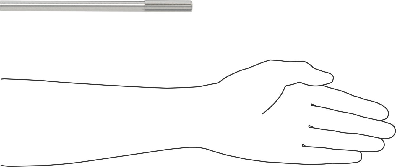 Rayba, 1/2" Çaplı Pim Deliği için, Kobalt Çelik, 0,4995" Çap