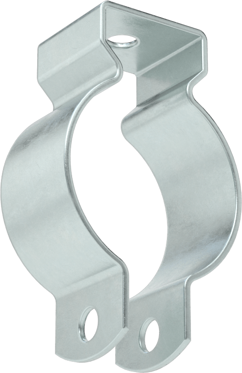 Dişli Çubuk Montajlı Sıkıştırma Askısı, Cıvatalı Birleştirme, Çinko Kaplı Çelik, 1-1/2" ID