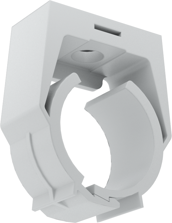 Bas-Kilitle Plastik Sıkıştırma Askısı, HDPE Plastik, 1-1/4" ila 1-3/8" ID