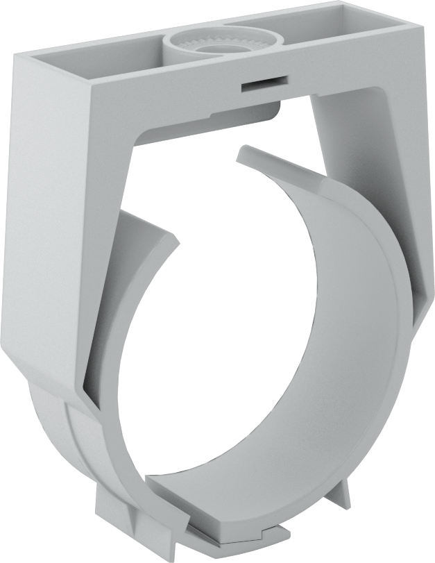Bas-Kilitle Plastik Sıkıştırma Askısı, HDPE Plastik, 2-5/16" ila 2-1/2" ID