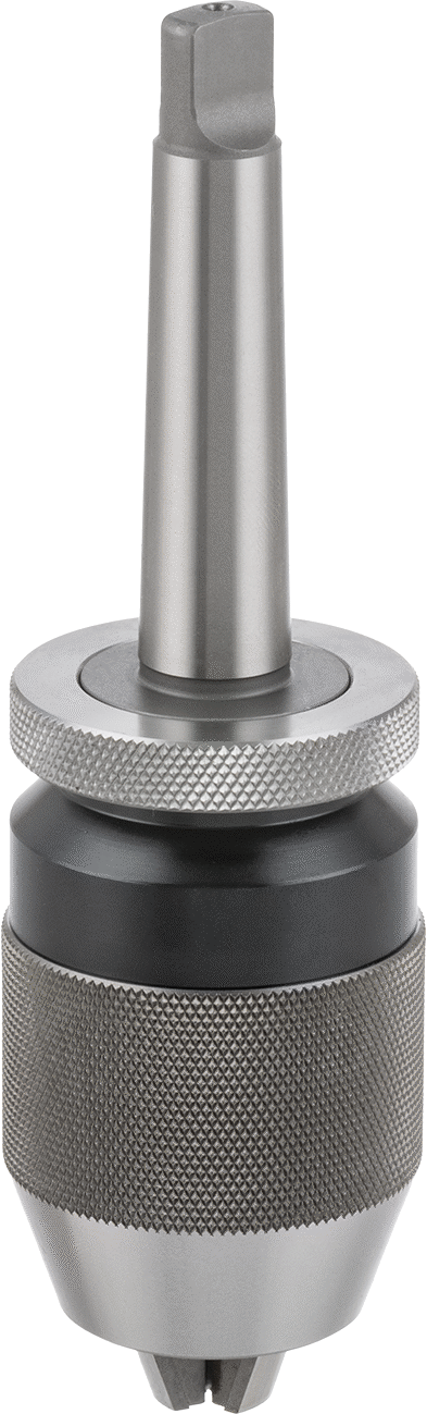 Entegre Mil ile Anahtarsız Matkap Mandreni, #2 Morse Konik, Albrecht #Cp130-2mT 1/32“-1/2” Şaft