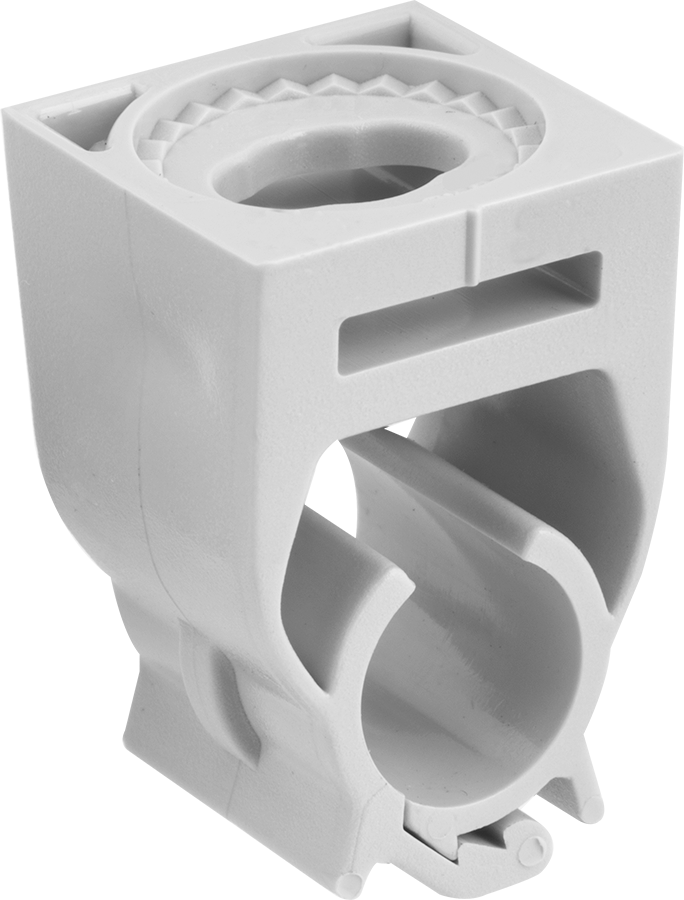 Bas-Kilitle Plastik Sıkıştırma Askısı, Polikarbonat Plastik, 3/8" ila 7/16" ID