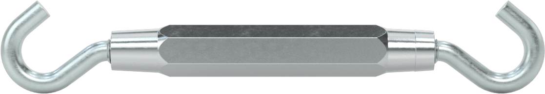 Kapalı Gövdeli Alüminyum Gerdirme - Kaldırma Amaçlı Değildir, Kancadan Kancaya, 200 lbs. Kapasite, 7-1/2" Geri Çekilmiş Uzunluk