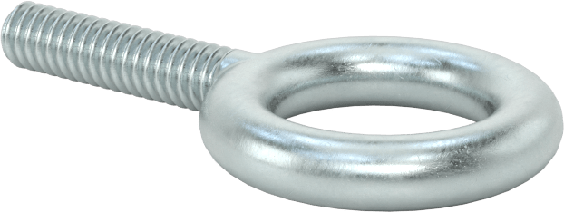 Omuzsuz Çelik Halka Cıvata - Kaldırma için, Çinko Kaplamalı, 1/4"-20 Diş Boyutu, 1" Diş Uzunluğu