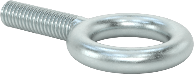 Omuzsuz Çelik Halka Cıvata - Kaldırma için, Çinko Kaplamalı, 3/8"-16 Diş Boyutu, 1-1/4" Diş Uzunluğu