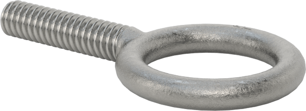 Omuzsuz Çelik Halka Cıvata - Kaldırma için, 1/4"-20 Diş Boyutu, 1" Diş Uzunluğu