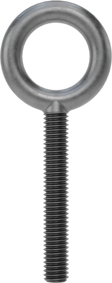 Omuzsuz Çelik Halka Cıvata - Kaldırma için, 3/8"-16 Diş Boyutu, 2-1/2" Diş Uzunluğu