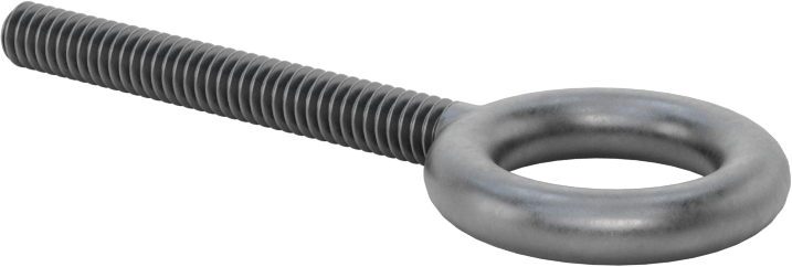 Omuzsuz Çelik Halka Cıvata - Kaldırma için, 1/4"-20 Diş Boyutu, 2" Diş Uzunluğu