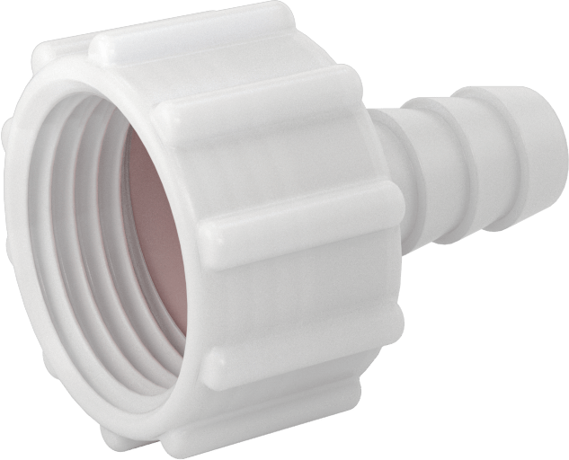 Plastik Bahçe Hortumu Bağlantı Parçası, 1/2" Hortum İç Çapı x 3/4 GHT Dişi için Dikenli Adaptör
