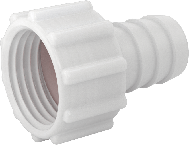 Plastik Bahçe Hortumu Bağlantı Parçası, 3/4" Hortum İç Çapı x 3/4 GHT Dişi için Dikenli Adaptör