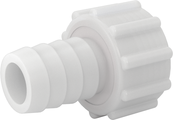 Plastik Bahçe Hortumu Bağlantı Parçası, 3/4" Hortum İç Çapı x 3/4 GHT Dişi için Dikenli Adaptör