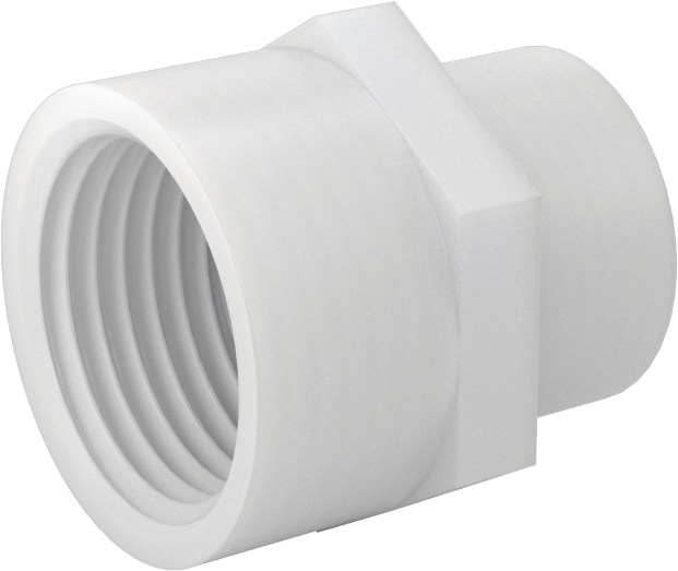 Plastik Bahçe Hortumu Bağlantı Parçası, Düz Adaptör, 3/4 GHT Dişi x 1/2 NPT Dişi