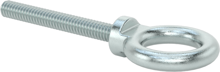 Omuzlu Çelik Halka Cıvata - Kaldırma için, Çinko Kaplamalı, 1/4"-20 Diş Boyutu, 2" Diş Uzunluğu
