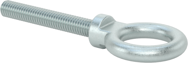 Omuzlu Çelik Halka Cıvata - Kaldırma için, Çinko Kaplamalı, 3/8"-16 Diş Boyutu, 2-1/2" Diş Uzunluğu