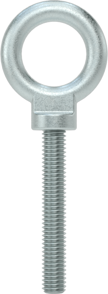 Omuzlu Çelik Halka Cıvata - Kaldırma için, Çinko Kaplamalı, 3/8"-16 Diş Boyutu, 2-1/2" Diş Uzunluğu