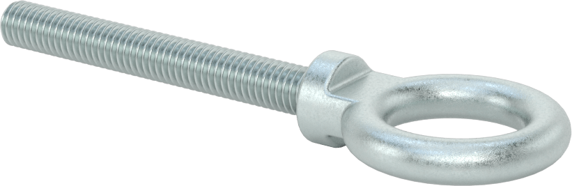Omuzlu Çelik Halka Cıvata - Kaldırma için, Çinko Kaplamalı, 3/8"-16 Diş Boyutu, 3" Diş Uzunluğu