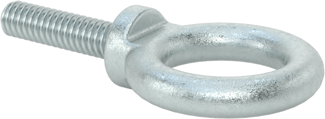 Omuzlu Çelik Halka Cıvata - Kaldırma için, Çinko Kaplamalı, 1/4"-20 Diş Boyutu, 1" Diş Uzunluğu