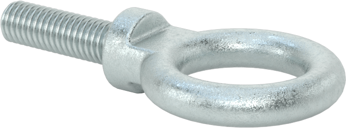 Omuzlu Çelik Halka Cıvata - Kaldırma için, Çinko Kaplamalı, 3/8"-16 Diş Boyutu, 1-1/4" Diş Uzunluğu