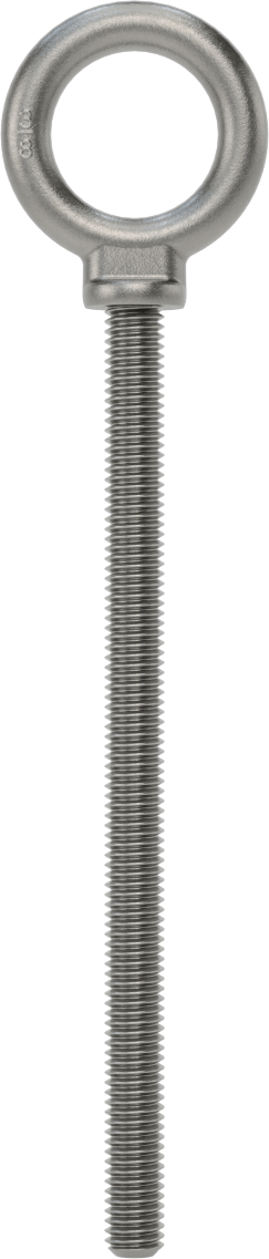 Omuzlu Çelik Halka Cıvata - Kaldırma için, 3/8"-16 Diş Boyutu, 6" Diş Uzunluğu